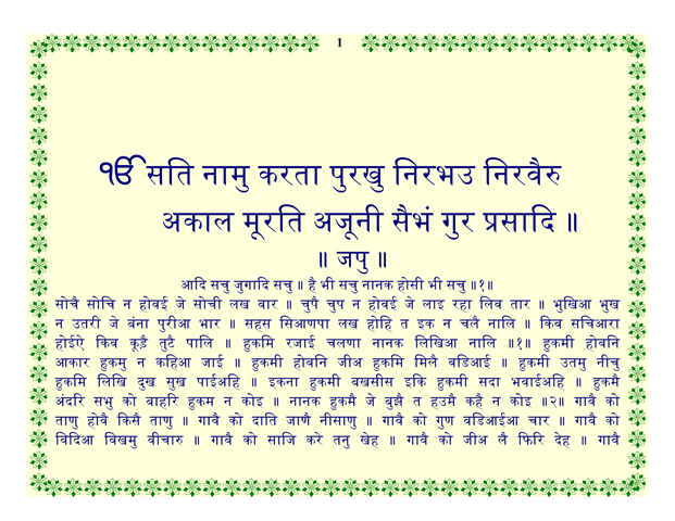 Sri Guru Granth Sahib without Index 