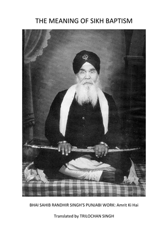 The Meaning of Sikh Baptism 